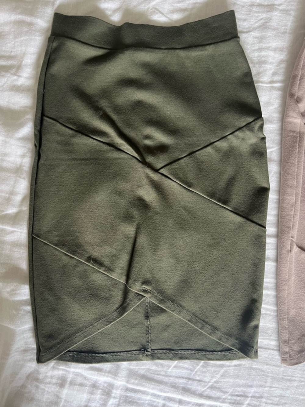 Charlotte Russe Olive Green Pencil Skirt
